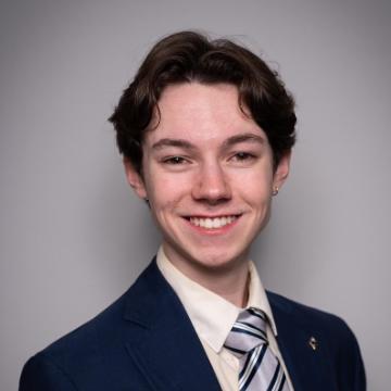 Student smiling