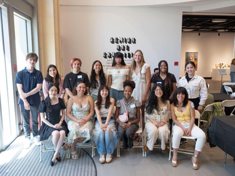 Group of studio art and art history majors