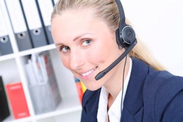 Woman taking a phone call