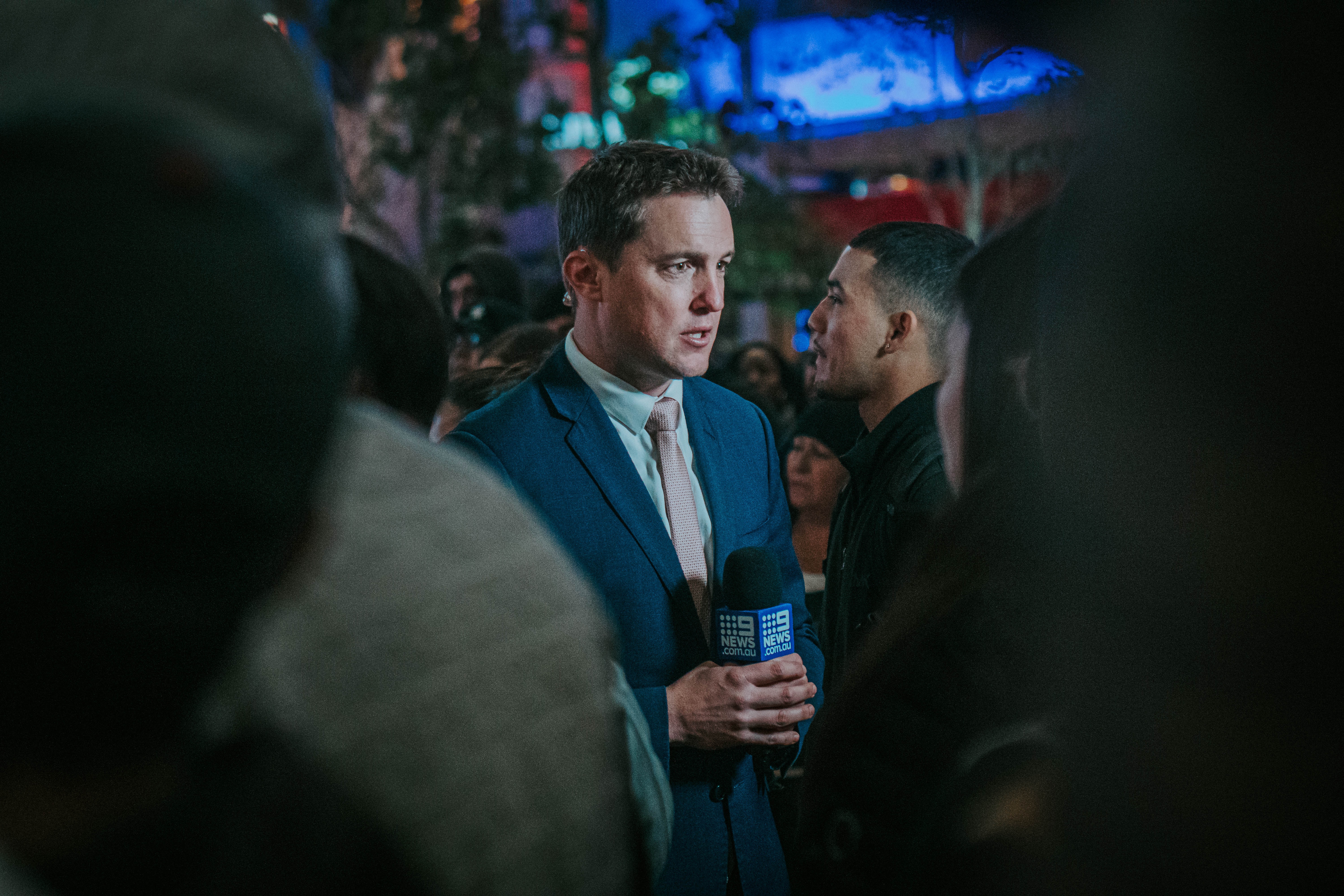 News reporter at Staples Center on January 26th, 2020.