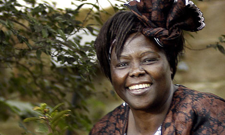 Smiling person in patterned clothing and head wrap outdoors near plants. image link to story