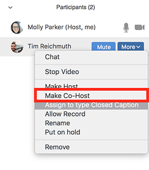 Class Recordings window