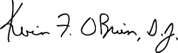 Signature of Fr. Kevin O'Brien