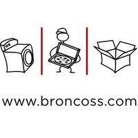 www.broncoss.com with three box icons above text.