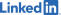 LinkedIn logo in blue text