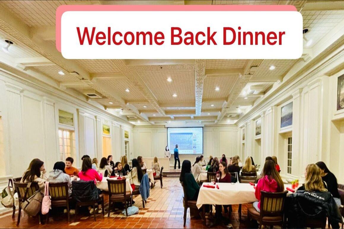 Welcome Back Dinner