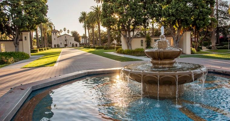 Golden Hour on Palm Drive, Campus Beauty image link to story