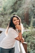 Image of our fitness instructor Ananya outdoors
