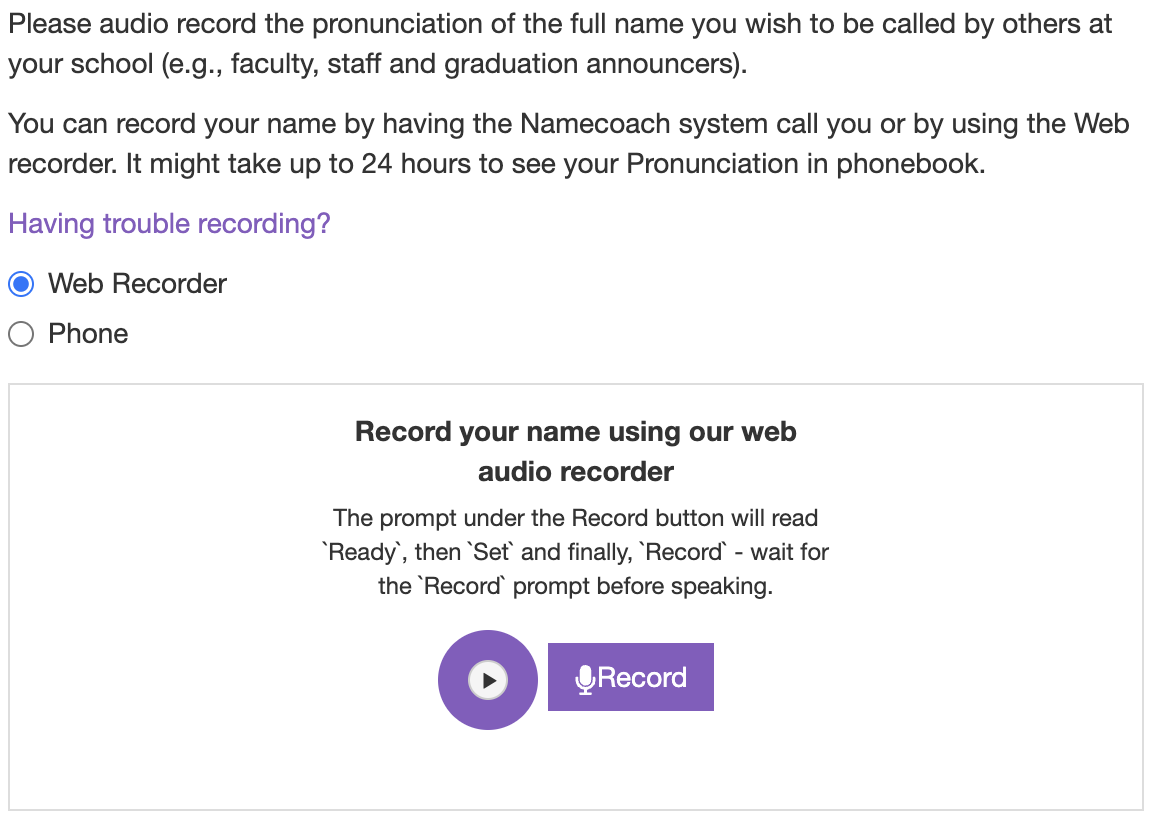 Email Record