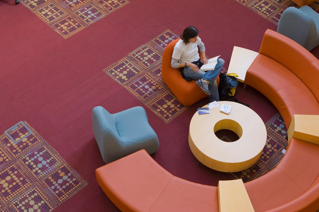 Students studying at SCUs library