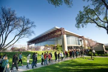 The Dalai Lama visits SCU